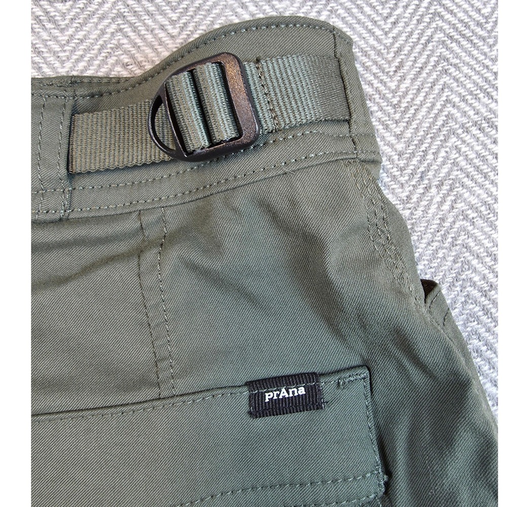 Prana Womens High Rise Standard Hiking Shorts Olive Green Size 4 2082311 - Picture 5 of 13